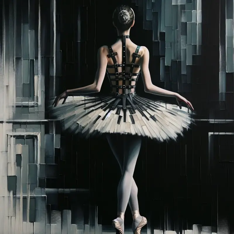 Ballerina mit Harness-Korsett